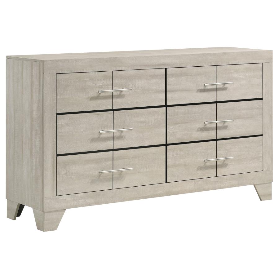 Trenton 5-piece Twin Bedroom Set Rustic Cream-7