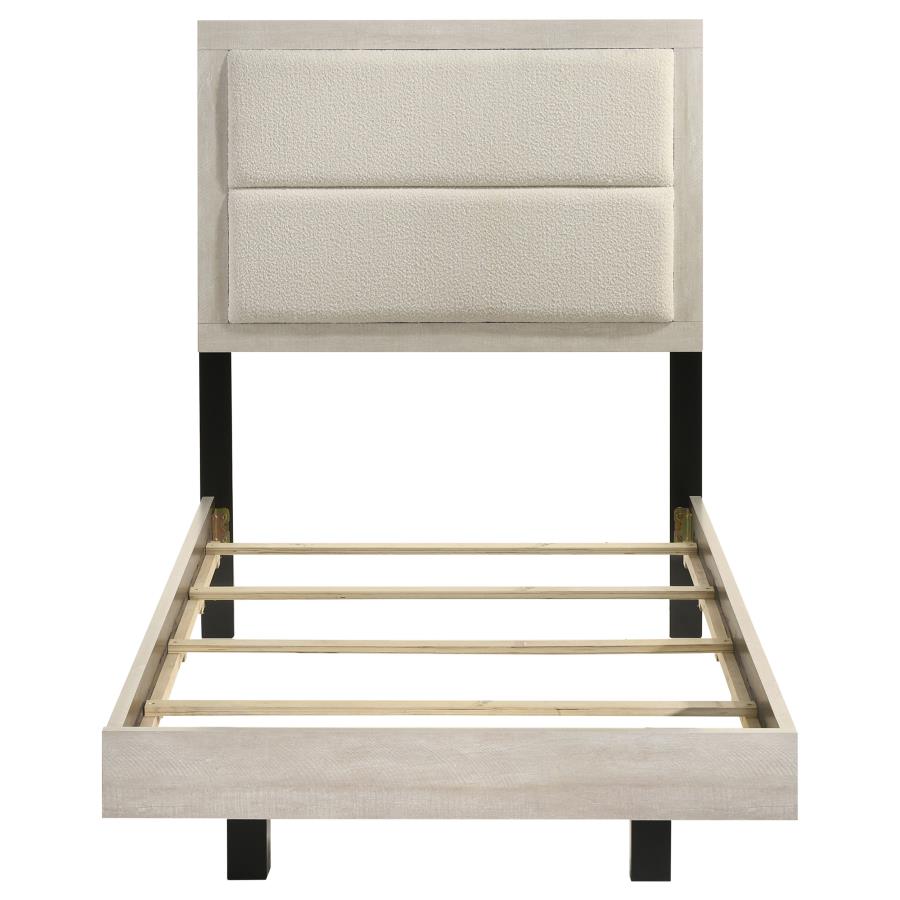 Trenton 54-inch Wood Twin Panel Bed Rustic Cream-zoom-4
