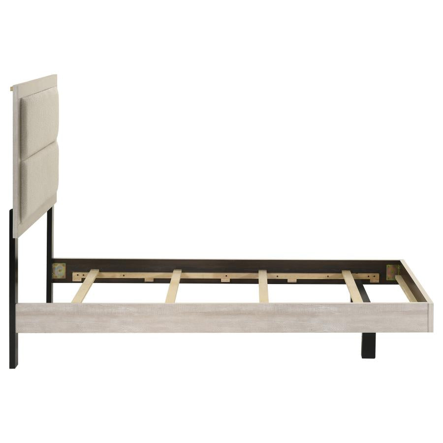 Trenton 54-inch Wood Twin Panel Bed Rustic Cream-6