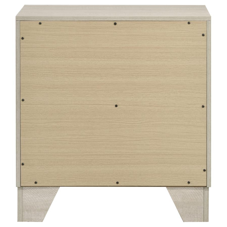 Trenton 2-drawer Nightstand Bedside Table Rustic Cream-7