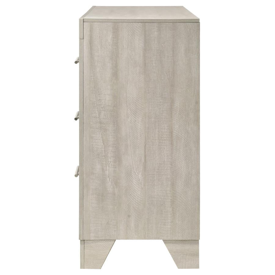 Trenton 6-drawer Bedroom Dresser Rustic Cream-zoom-5