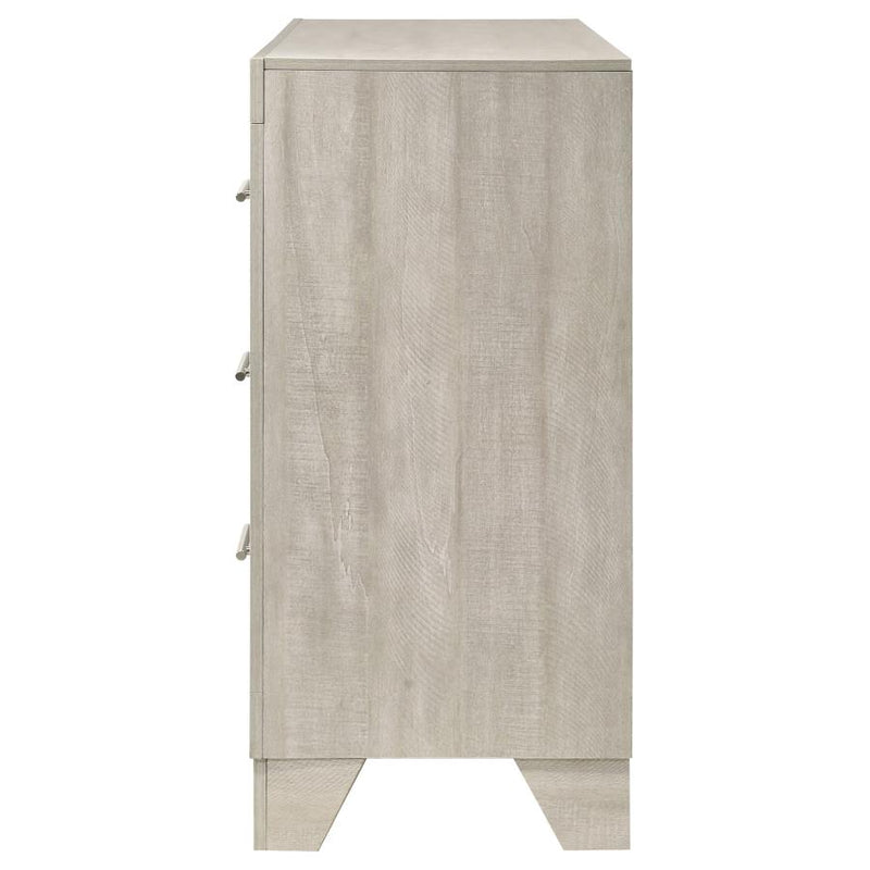Trenton 6-drawer Bedroom Dresser Rustic Cream-zoom-