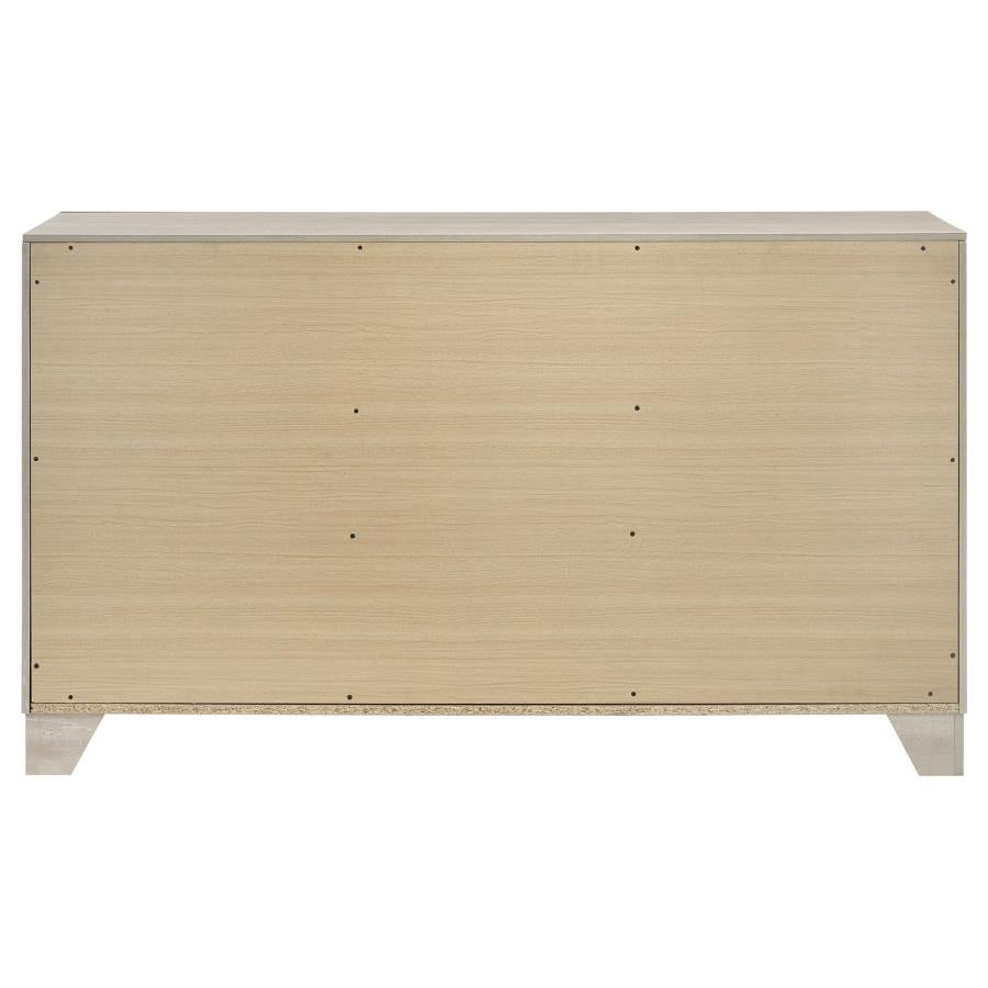 Trenton 6-drawer Bedroom Dresser Rustic Cream-7