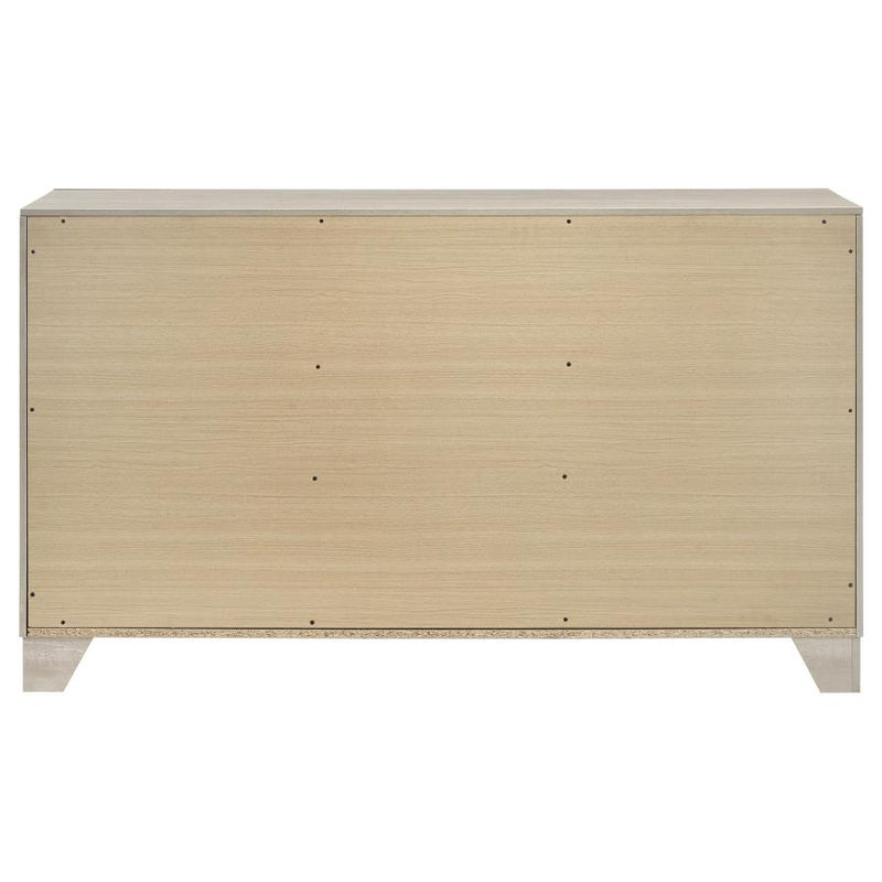Trenton 6-drawer Bedroom Dresser Rustic Cream-zoom-