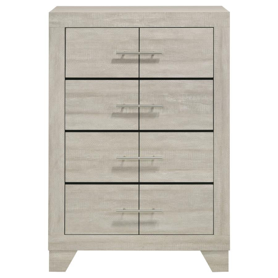 Trenton 4-drawer Bedroom Chest of Drawers Rustic Cream-zoom-3