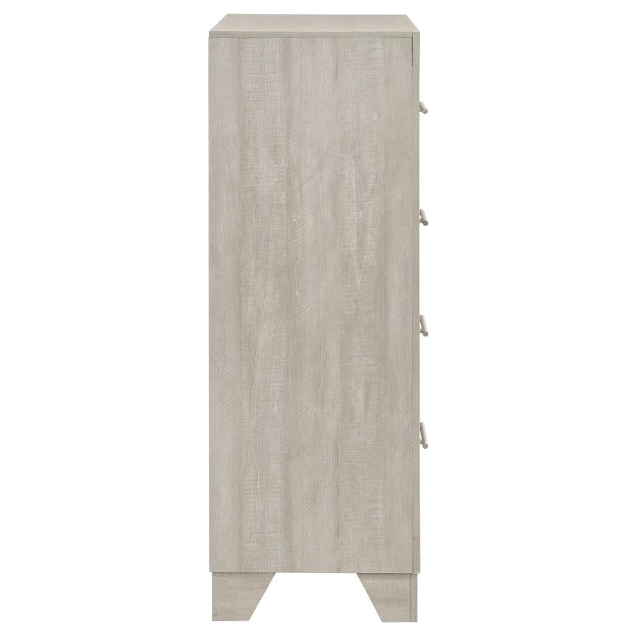 Trenton 4-drawer Bedroom Chest of Drawers Rustic Cream-9