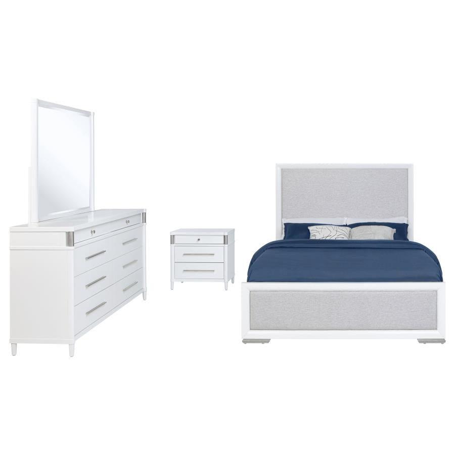 Gracemont 4-piece Eastern King Bedroom Set White-zoom-2