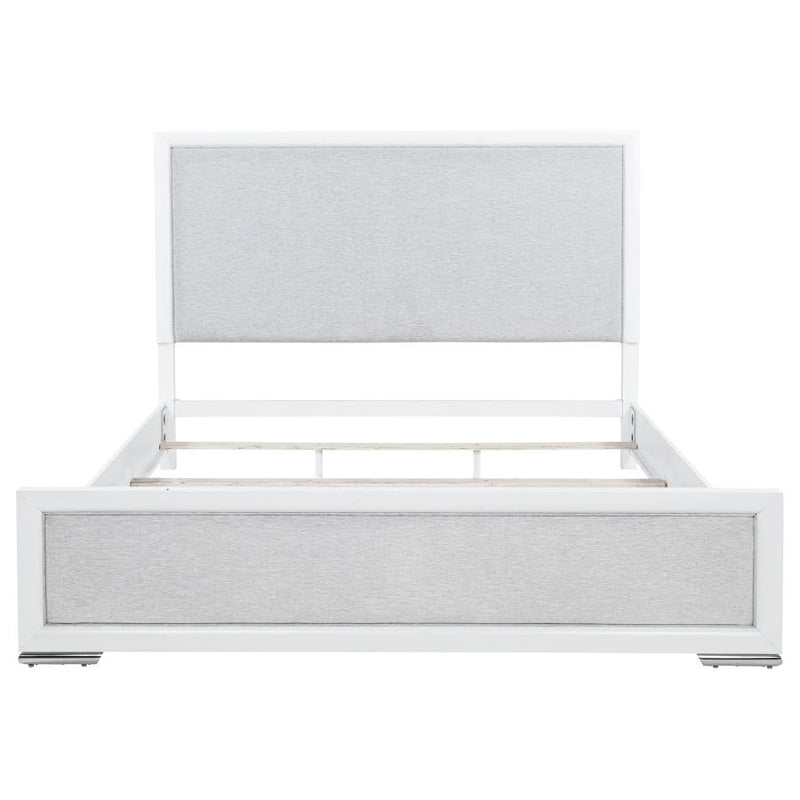 Gracemont 57-inch Eastern King Panel Bed Grey and White-zoom-