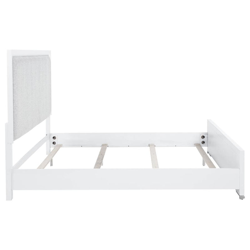 Gracemont 57-inch Eastern King Panel Bed Grey and White-zoom-