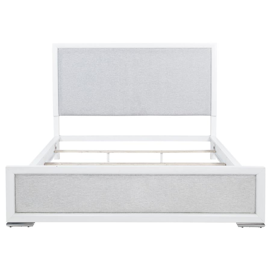 Gracemont 57-inch California King Panel Bed Grey and White-zoom-4