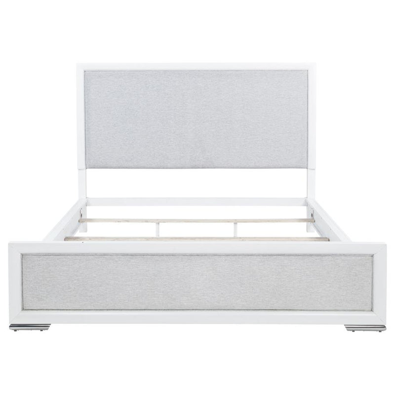 Gracemont 57-inch California King Panel Bed Grey and White-zoom-
