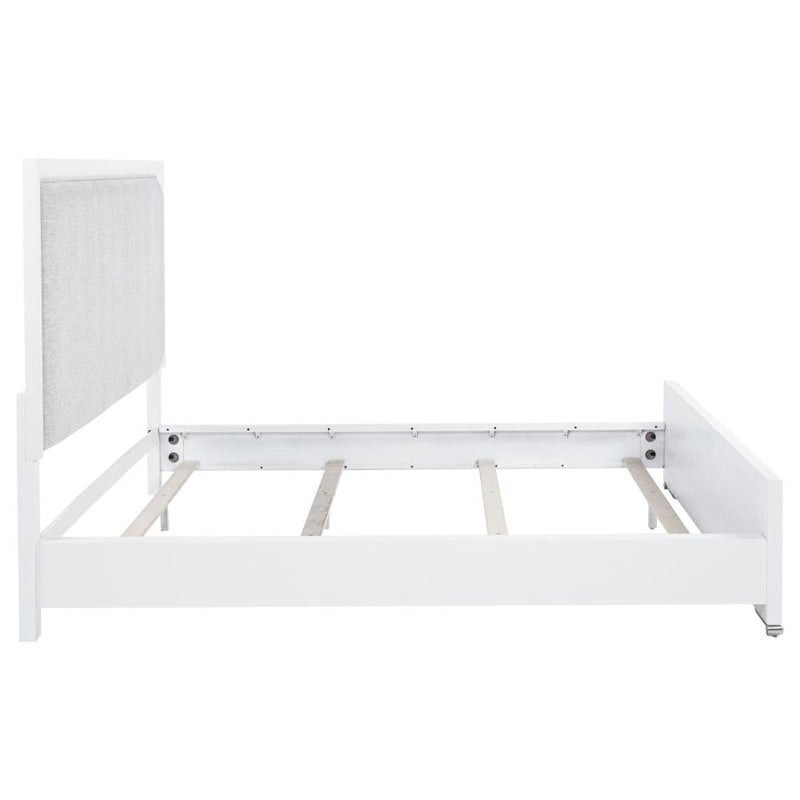 Gracemont 57-inch California King Panel Bed Grey and White-zoom-