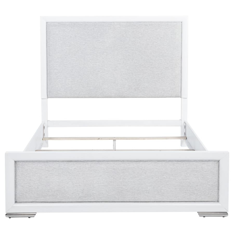 Gracemont 57-inch Queen Panel Bed Grey and White-zoom-4
