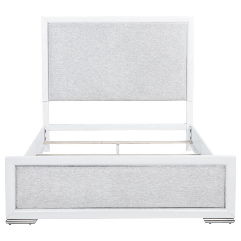 Gracemont 57-inch Queen Panel Bed Grey and White-zoom-