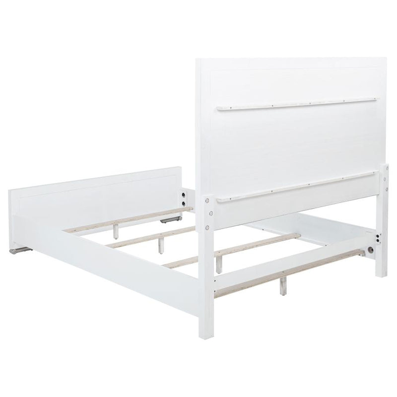 Gracemont 57-inch Queen Panel Bed Grey and White-zoom-