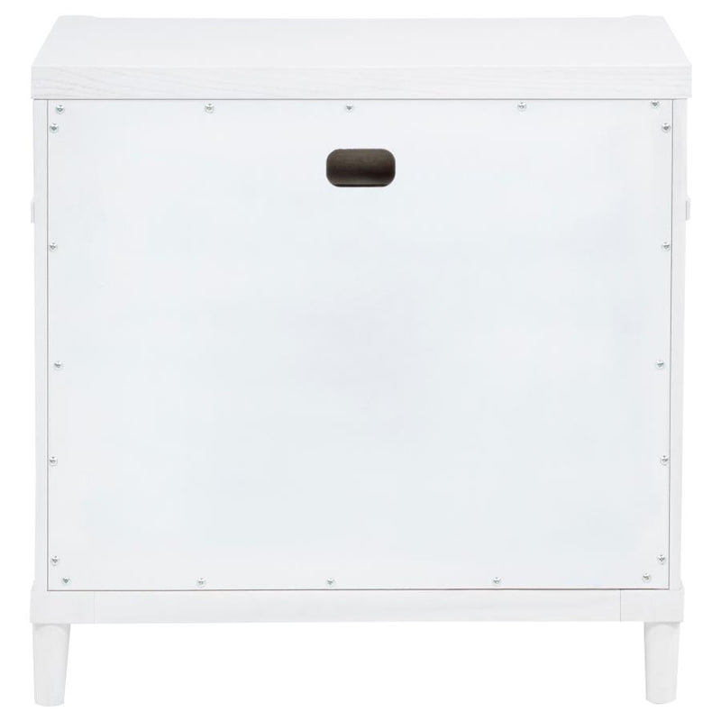 Gracemont 3-drawer Bedroom Nightstand Bedside Table White-zoom-