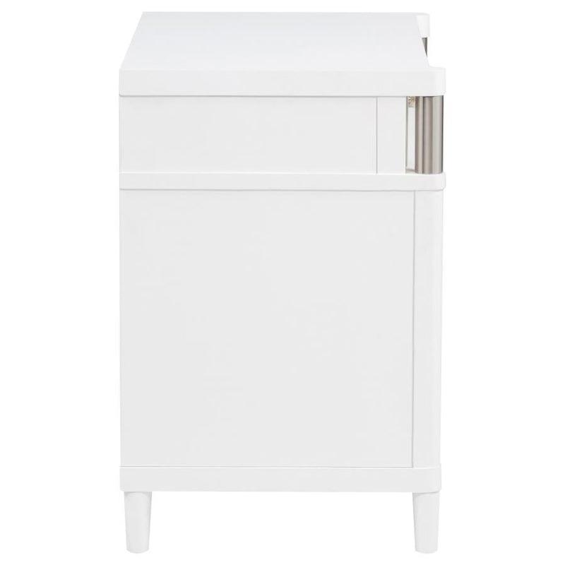 Gracemont 3-drawer Bedroom Nightstand Bedside Table White-zoom-