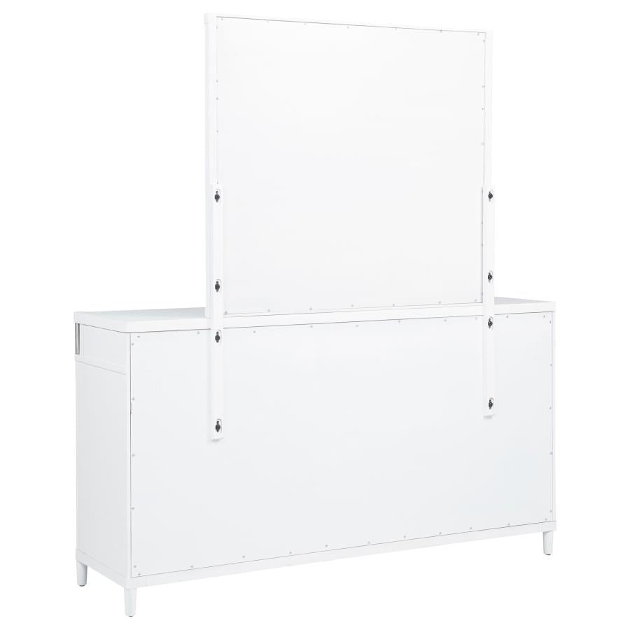 Gracemont 8-drawer Bedroom Dresser with Mirror White-6