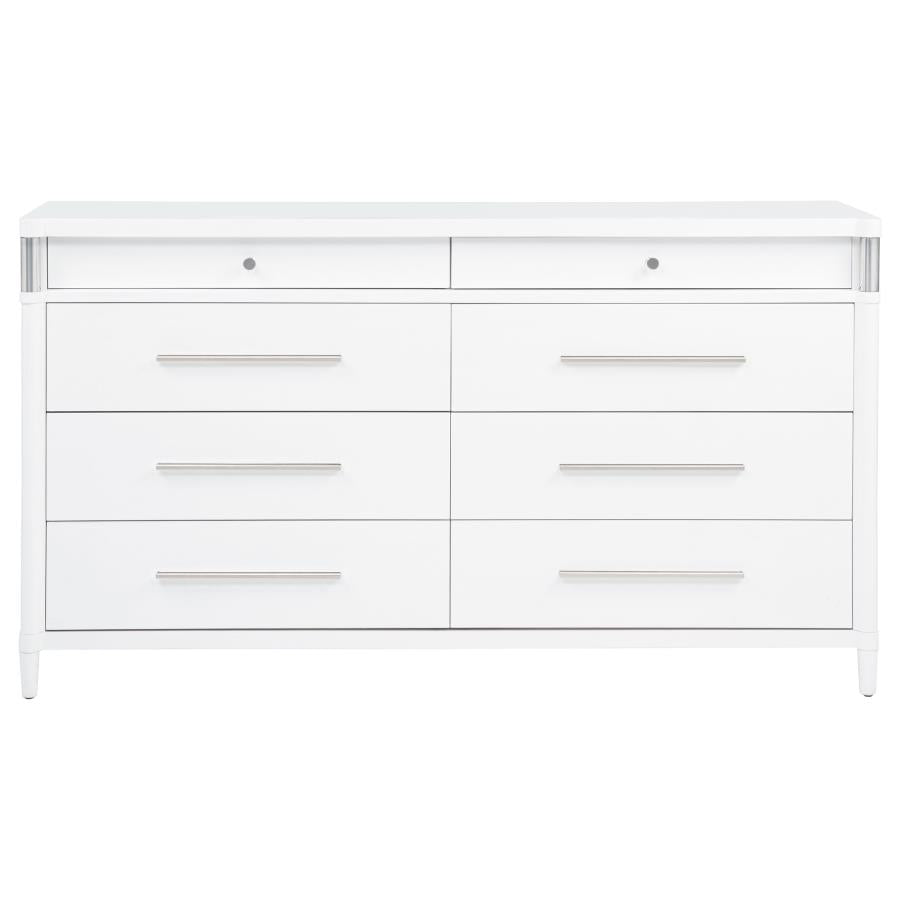 Gracemont 8-drawer Bedroom Dresser Cabinet White-zoom-3