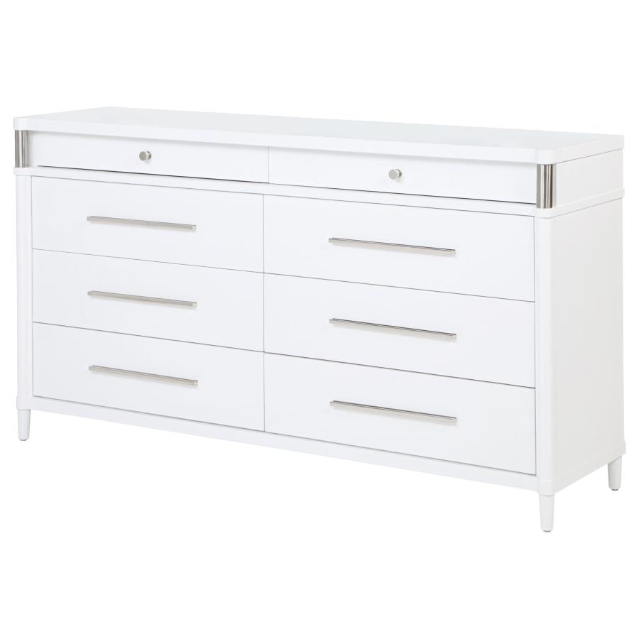 Gracemont 8-drawer Bedroom Dresser Cabinet White-zoom-4