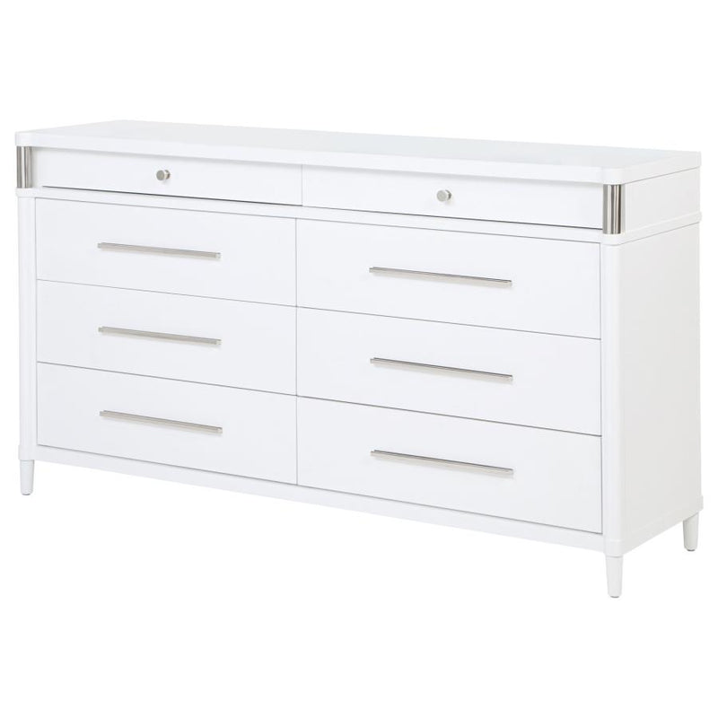 Gracemont 8-drawer Bedroom Dresser Cabinet White-zoom-