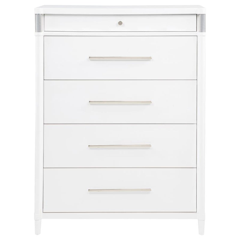 Gracemont 5-drawer Bedroom Chest of Drawers White-zoom-