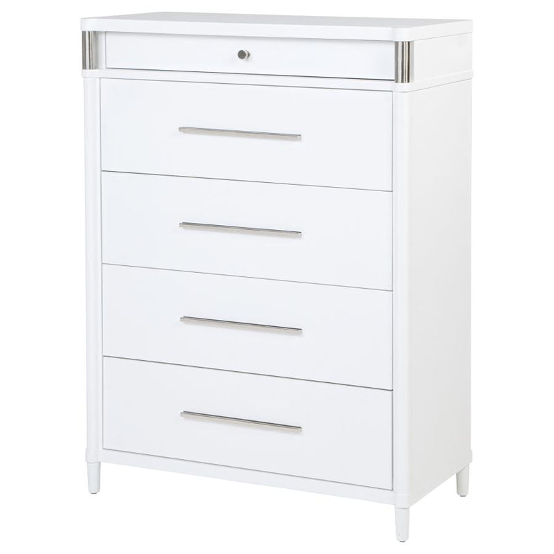 Gracemont 5-drawer Bedroom Chest of Drawers White-zoom-