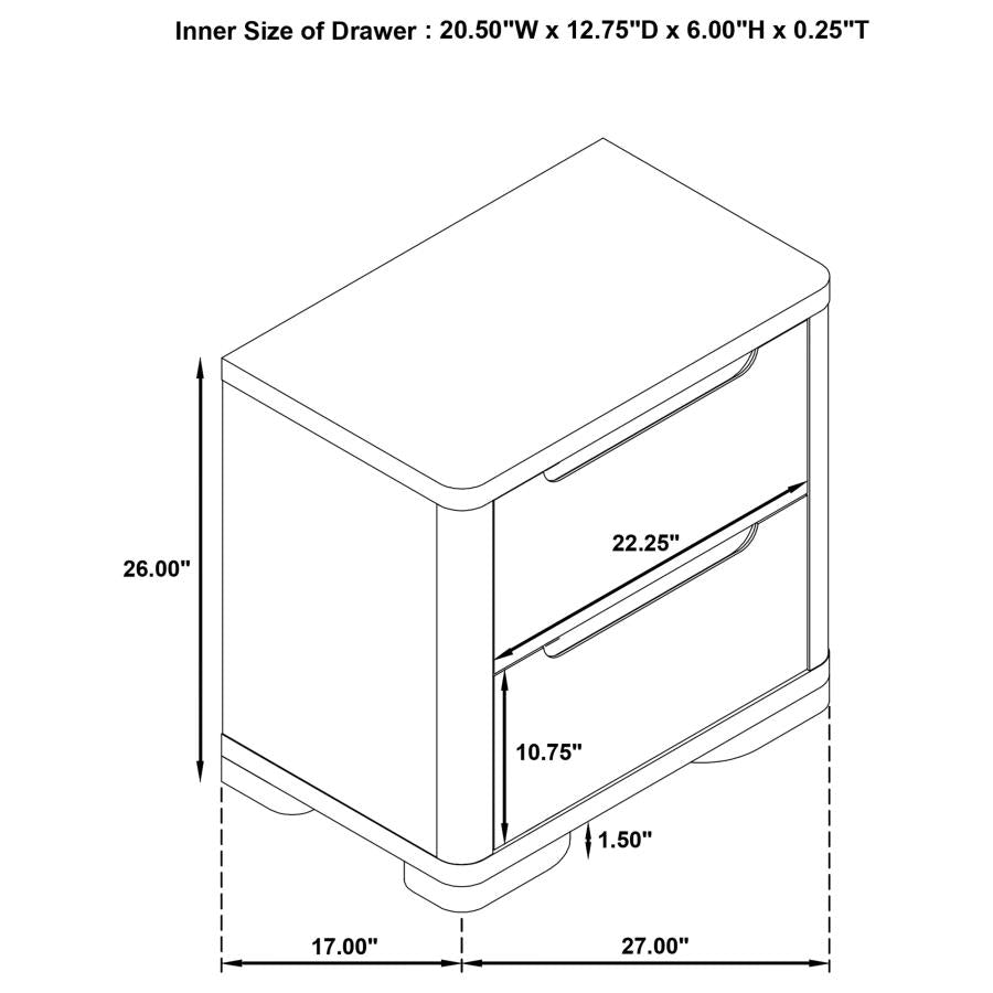 Ladera 5-piece Queen Bedroom Set Light Elm-16