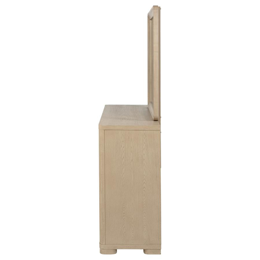 Ladera 6-drawer Bedroom Dresser and Mirror Light Elm-zoom-5