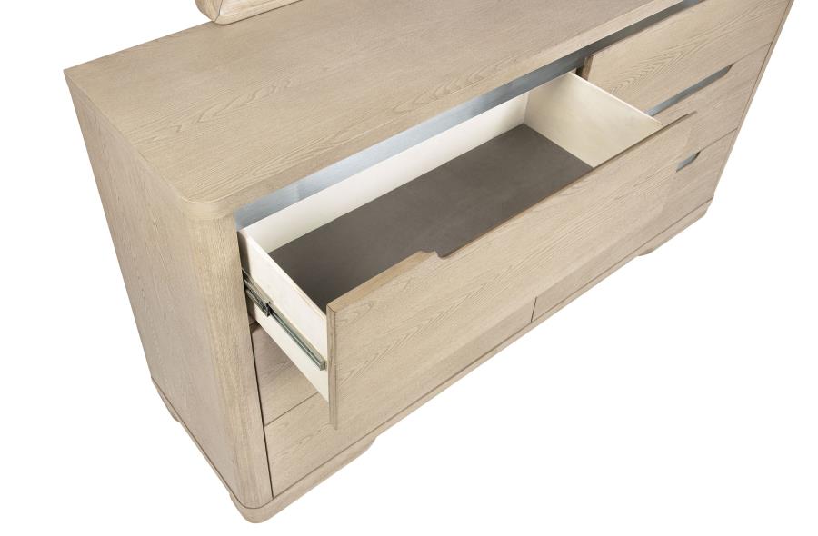 Ladera 6-drawer Bedroom Dresser Light Elm-10