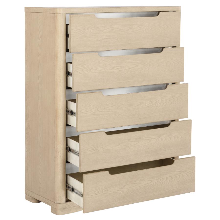 Ladera 5-drawer Bedroom Chest of Drawers Light Elm-zoom-10