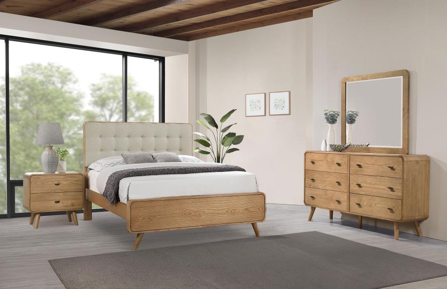 Robyn 4-piece Eastern King Bedroom Set Light Ash-zoom-1
