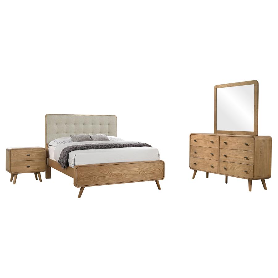Robyn 4-piece Eastern King Bedroom Set Light Ash-2