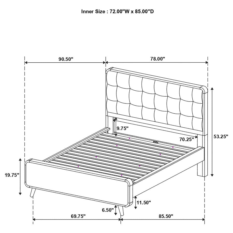 Robyn 5-piece California King Bedroom Set Light Ash-15