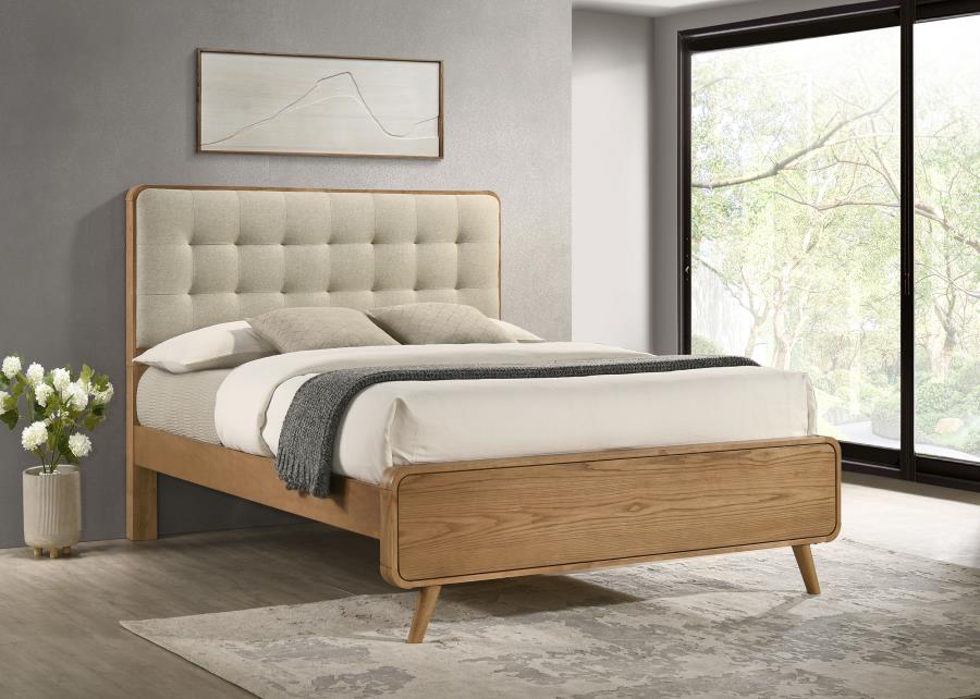 Robyn Wood California King Platform Bed Light Ash-zoom-2