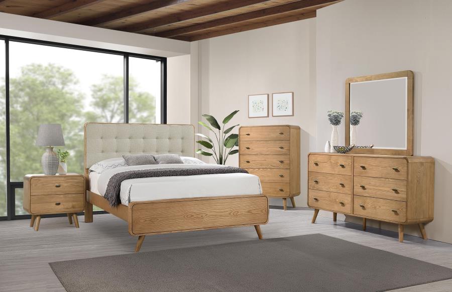 Robyn Wood California King Platform Bed Light Ash-15