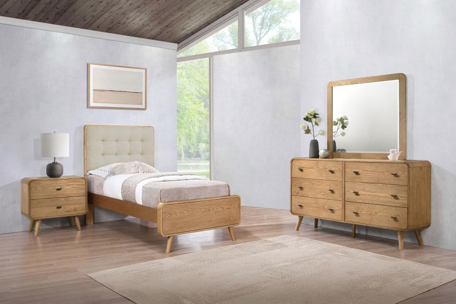 Robyn 4-piece Twin Bedroom Set Light Ash-zoom-1