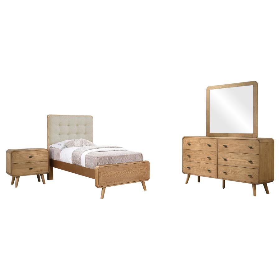 Robyn 4-piece Twin Bedroom Set Light Ash-zoom-2