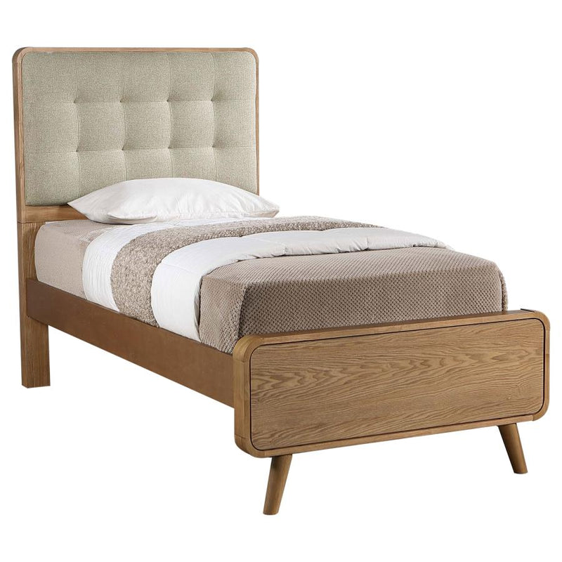 Robyn Wood Twin Platform Bed Light Ash-zoom-