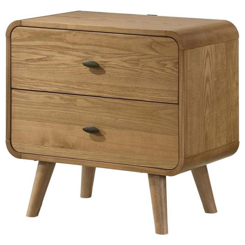 Robyn 2-drawer Nightstand Bedside Table Light Ash-zoom-
