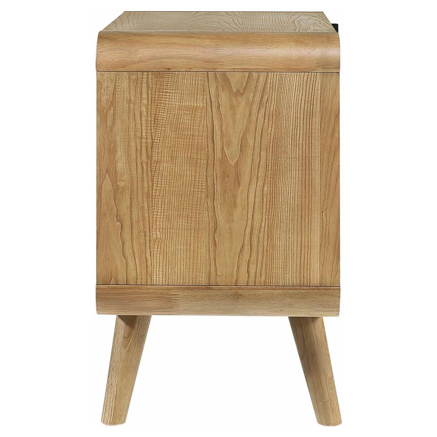 Robyn 2-drawer Nightstand Bedside Table Light Ash-5