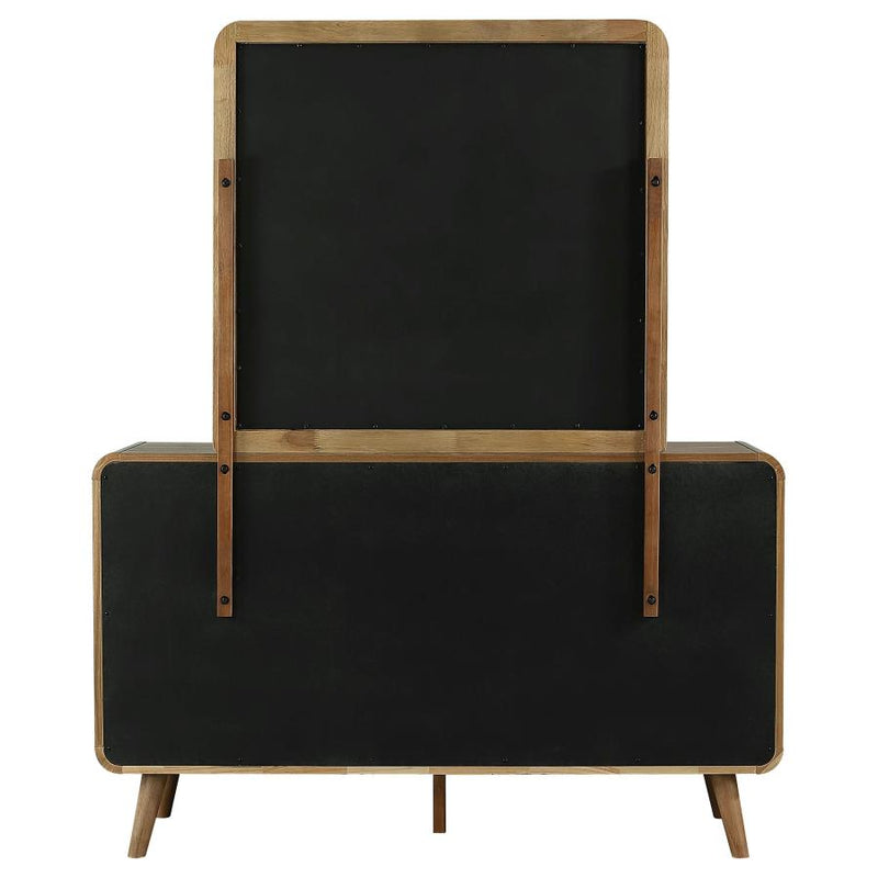 Robyn 6-drawer Bedroom Dresser and Mirror Light Ash-zoom-