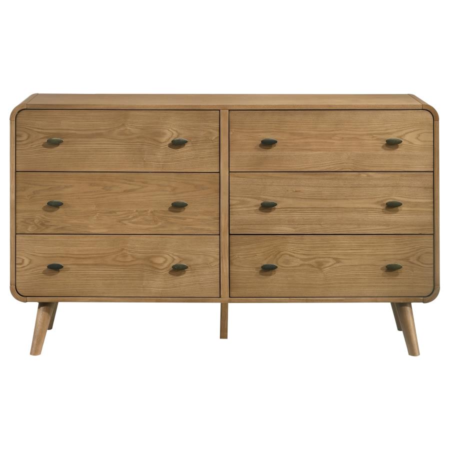 Robyn 6-drawer Bedroom Dresser Light Ash-3