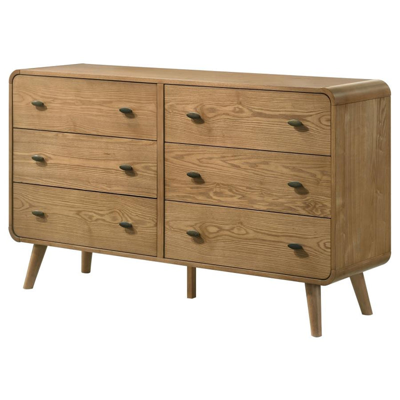 Robyn 6-drawer Bedroom Dresser Light Ash-zoom-