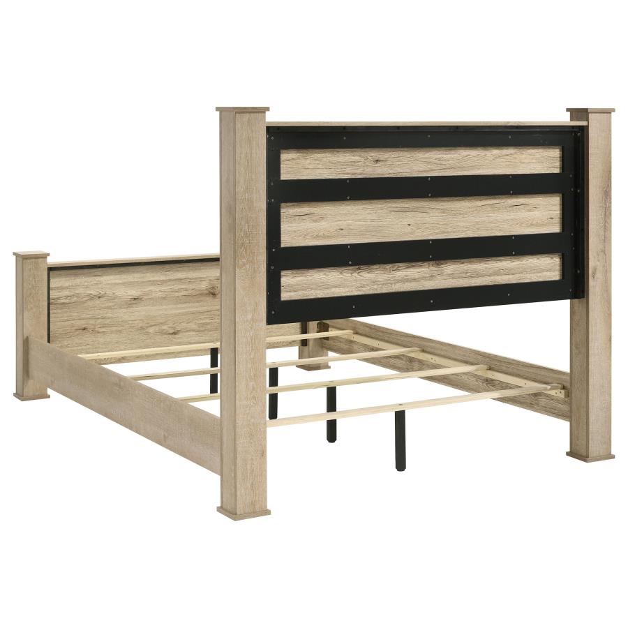Oakglen 4-piece Eastern King Bedroom Set Weathered Oak-4