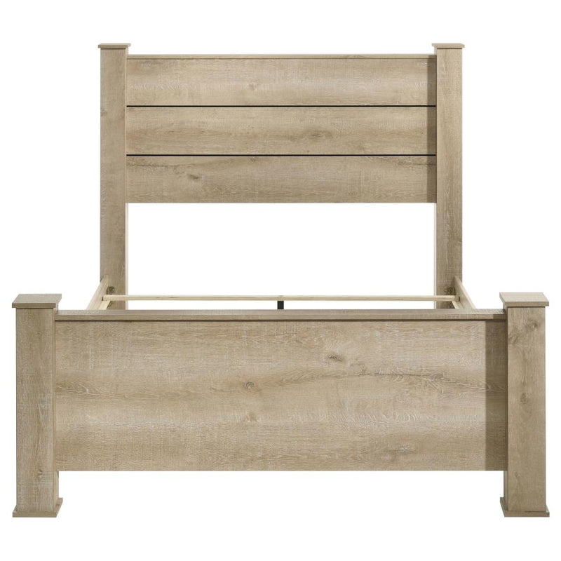 Oakglen 55-inch Eastern King Panel Bed Weathered Oak-zoom-