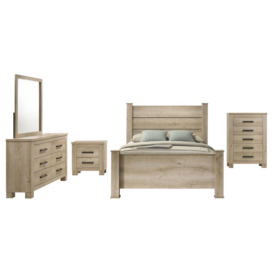 Oakglen 5-piece California King Bedroom Set Weathered Oak-zoom-2