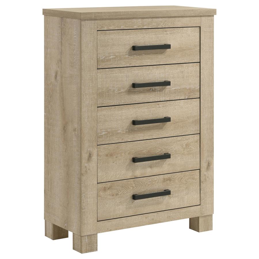 Oakglen 5-piece California King Bedroom Set Weathered Oak-11