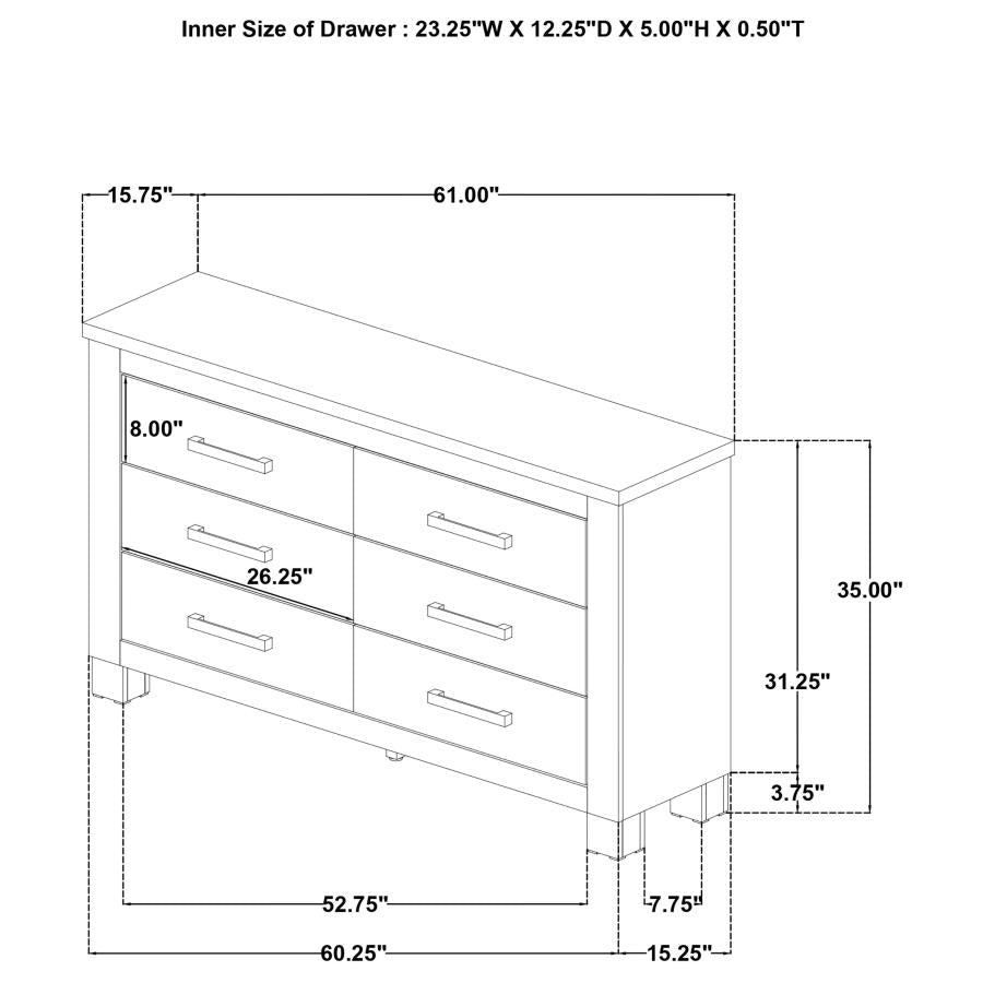 Oakglen 5-piece Queen Bedroom Set Weathered Oak-zoom-18