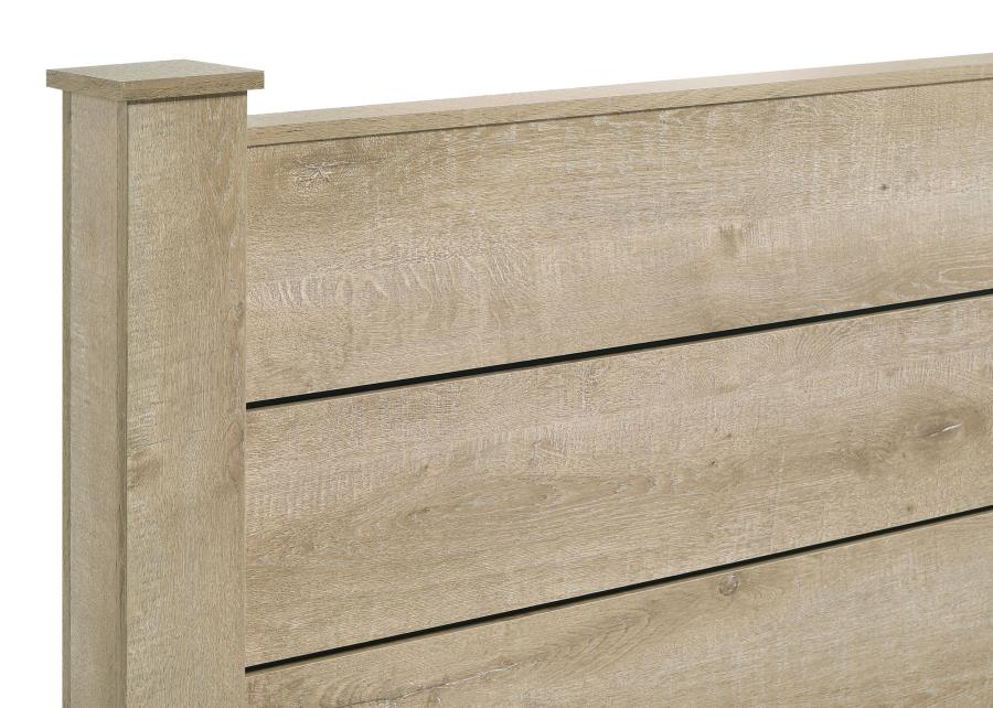 Oakglen 55-inch Queen Panel Bed Weathered Oak-7